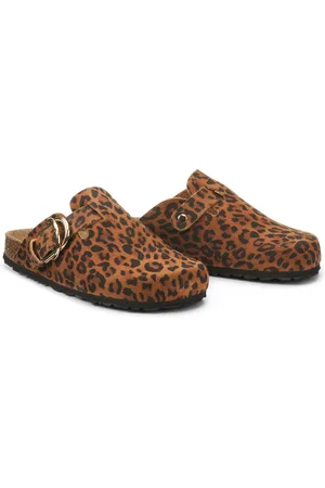 La Redoute Mules Sabots En Cuir Imprimé Léopard
