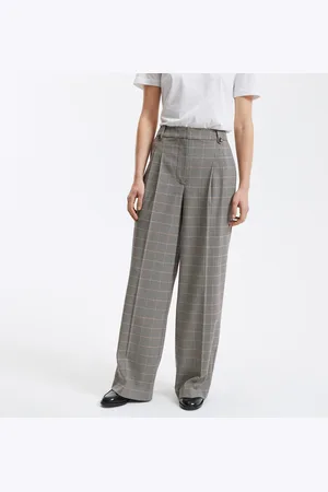 La Redoute Pantalon Large À Carreaux Pied-de-poule