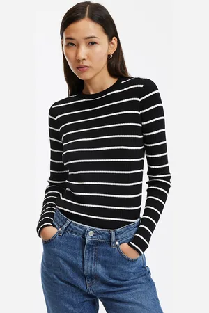 La Redoute Pull Col Rond Rayé Maille Viscose Mélangée Côtelée