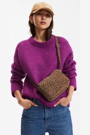 La Redoute Petit Sac Bandoulière Imprimé Suedé Leopard
