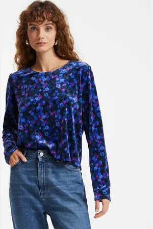 La Redoute Blouse Col Rond Imprimé Floral Manches Longues
