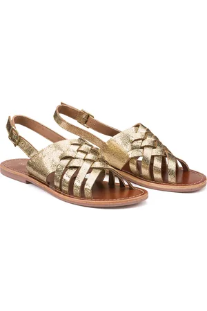 La Redoute Sandales Plates En Cuir Brides Tressées