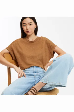 La Redoute T-shirt Col Rond En Lin