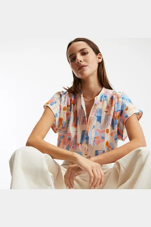 La Redoute Chemise Imprimée Col Rond Manches Courtes