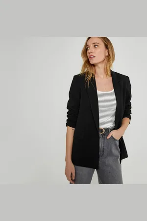 La Redoute Blazer Ample Sans Boutonnage En Crêpe
