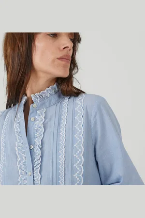 La Redoute Chemisier Romantique Rayé Signature Eugenie
