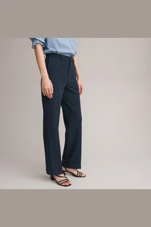 La Redoute Pantalon Droit À Revers En Polyviscose