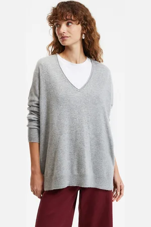 La Redoute Pull Cachemire Col V Fine Maille Volume Ample