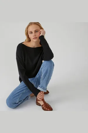 La Redoute Pull Encolure Bateau En Fine Maille Cachemire