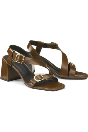 La Redoute Sandales En Cuir À Boucles Talon Haut