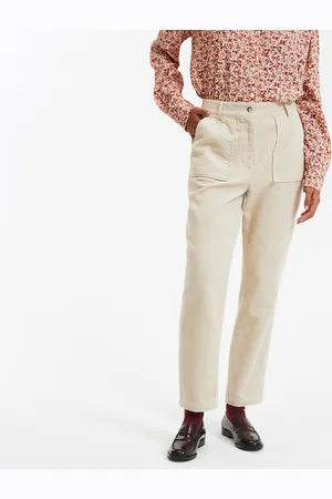 La Redoute Pantalon Cigarette Velours Côtelé