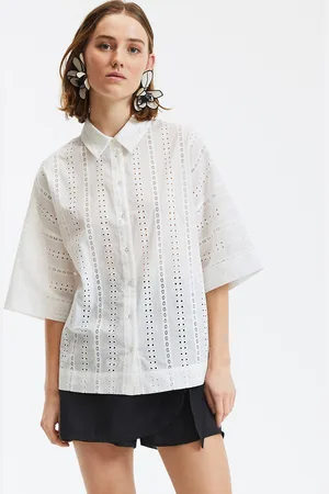 La Redoute Chemise Ample En Broderie Anglaise Manches Coudes