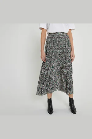 La Redoute Jupe Longue Plissé Soleil Imprimé Fleurs