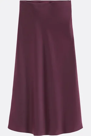 La Redoute Jupe Évasée Longue En Satin Mat Signature Marion