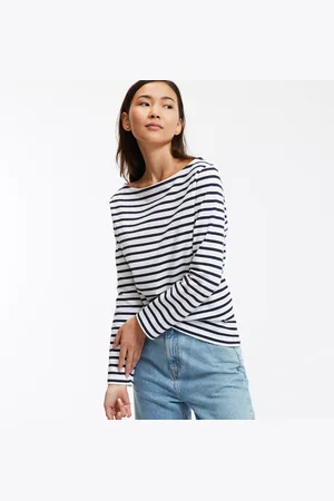 La Redoute T-shirt Rayé Col Bateau Manches Longues
