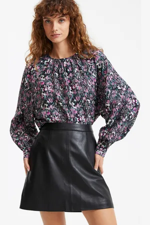 La Redoute Blouse Col Rond Imprimé Graphique Manches Longues