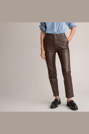 La Redoute Pantalon Droit En Cuir