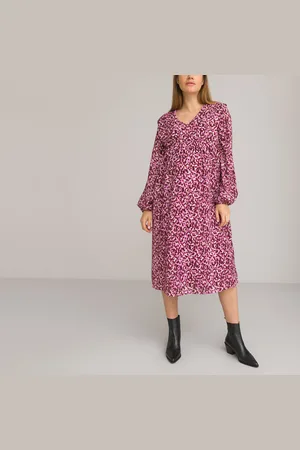 La Redoute Robe De Grossesse Col V Manches Longues Imprimé