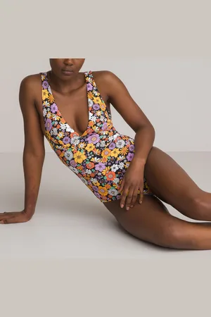 La Redoute Maillot De Bain 1 Pièce Triangle Imprimé Fleurs