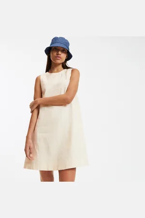La Redoute Robe Courte Évasée Sans Manches En Lin