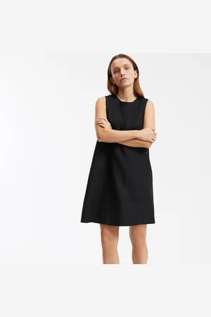 La Redoute Robe Courte Évasée Sans Manches En Lin