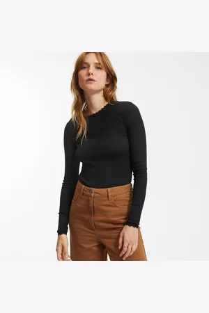 La Redoute T-shirt Col Rond Détails Dentelle