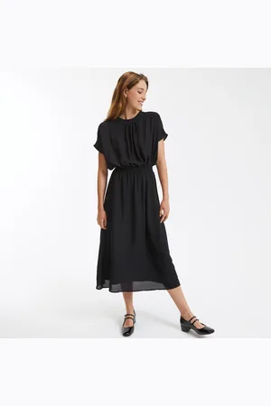 La Redoute Robe Longue Évasée Taille Élastiquée Smockée