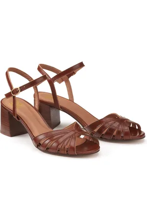 La Redoute Sandales À Talon Moyen En Cuir