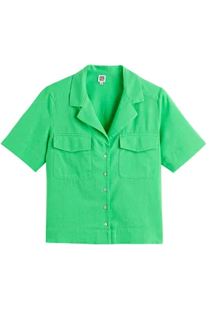 La Redoute Chemisier Col Tailleur En Lin Et Coton