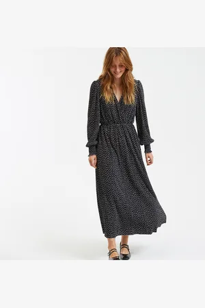 La Redoute Robe Longue Cache-cœur À Pois