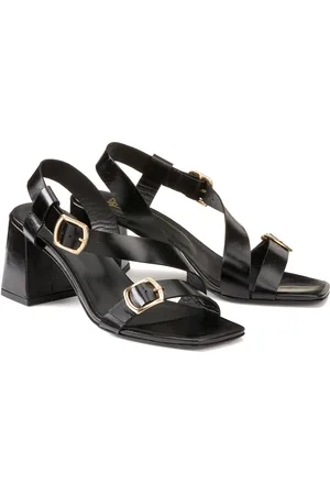 La Redoute Sandales En Cuir À Boucles Talon Haut