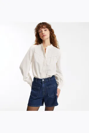 La Redoute Chemise Col Victorien Manches Longues