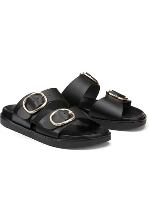 La Redoute Mules En Cuir Double Boucles Signature Salome