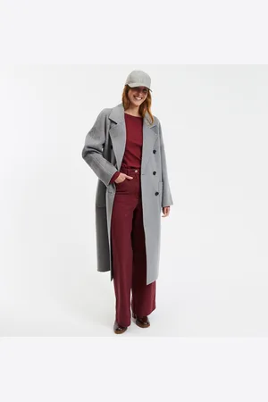 La Redoute Manteau Oversize Laine Mélangée Signature Martial