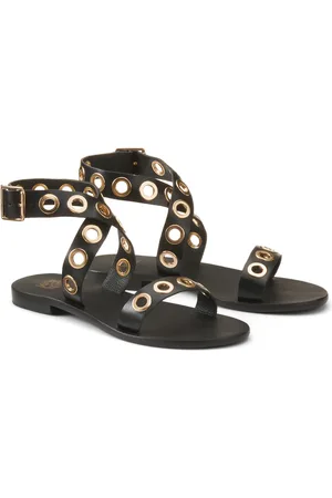 La Redoute Sandales À Œillets En Cuir Bride Cheville