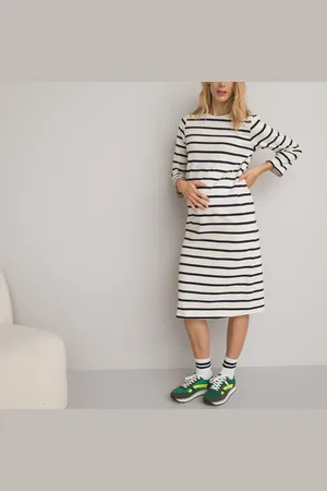 La Redoute Robe Marinière De Grossesse Longueur Midi