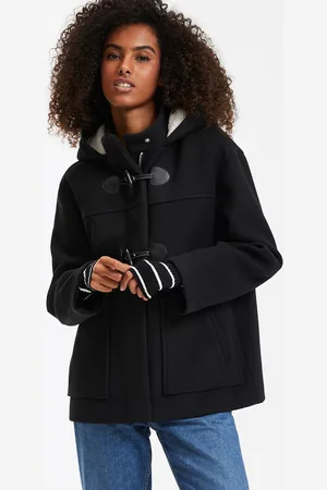 La Redoute Duffle-coat Court Capuche Fixe Plein Hiver