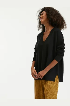 La Redoute Pull Cachemire Col V Fine Maille Volume Ample