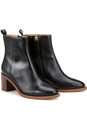 La Redoute Boots À Talon En Cuir Lisse Signature Faustine