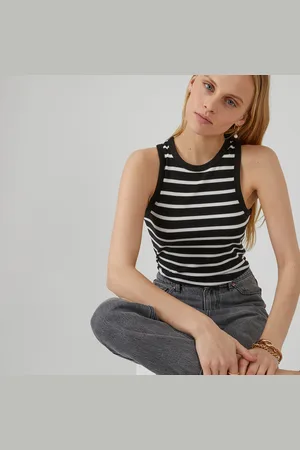 La Redoute Débardeur À Rayures Emmanchures Américaines