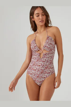 La Redoute Maillot De Bain 1 Pièce Foulard Imprimé Découpe