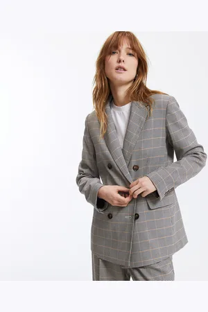 La Redoute Blazer Coupe Droite À Carreaux Pied-de-poule