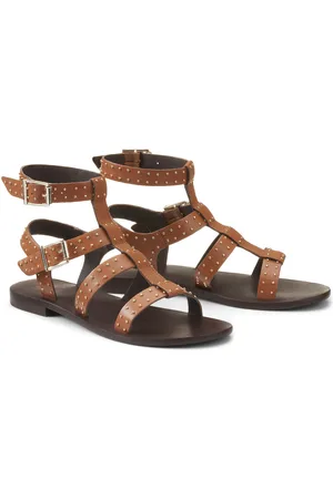 La Redoute Sandales Style Spartiate En Cuir Détails Clous