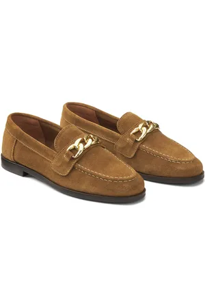 La Redoute Mocassins En Cuir Suédé Avec Chaîne Signatures