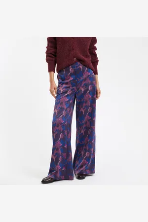 La Redoute Pantalon Large Satiné Imprimé Fleurs