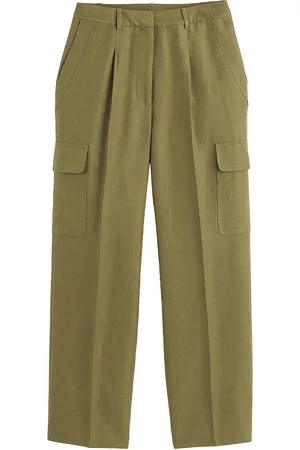 La Redoute Pantalon Large Coton Et Lin Poches Battle