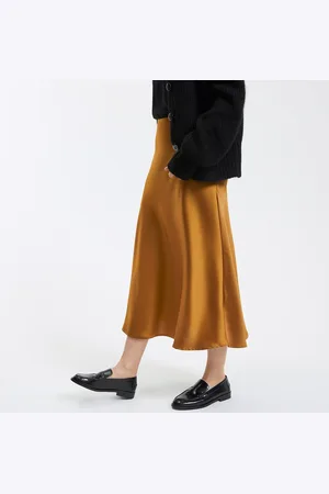 La Redoute Jupe Évasée Longue En Satin Mat Signature Marion