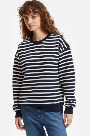 La Redoute Sweat À Rayures Col Rond Et Boutonnière