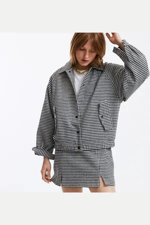 La Redoute Blouson Style Bomber Motif Pied-de-poule