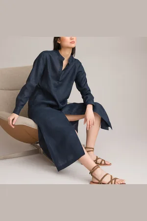 La Redoute Robe Longue Manches Longues En Lin